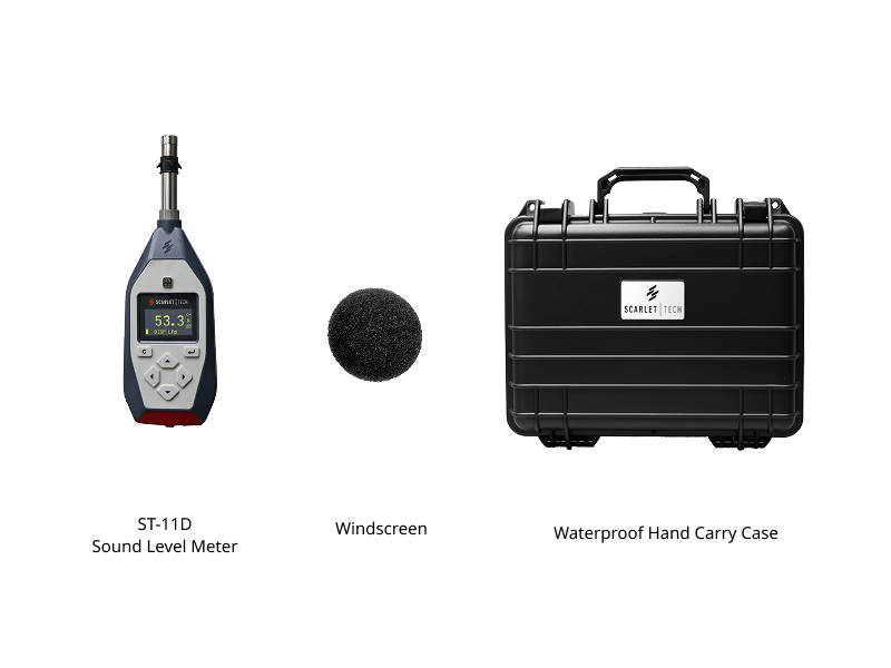 ST-11D Class 1 Sound Level Meter Package List