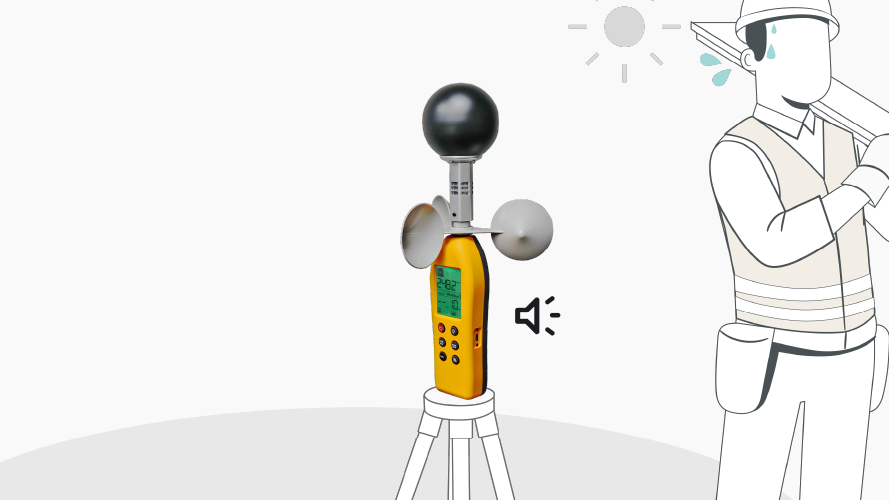 TWL-1S heat stress monitor provides TWL and WBGT measurements with instant audible heat alerts
