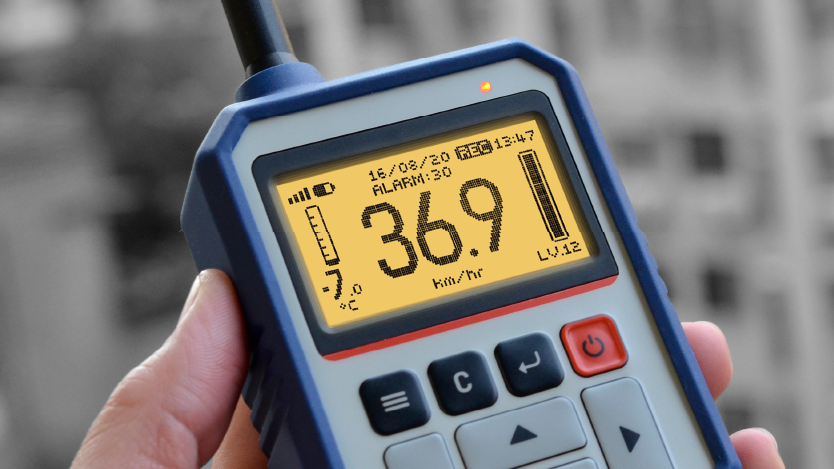 WR-3 Plus located inside crane cabin