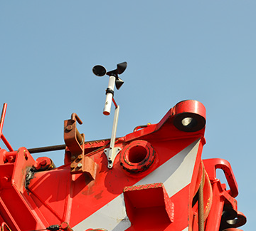 WR-3 Plus Mounted on Crane