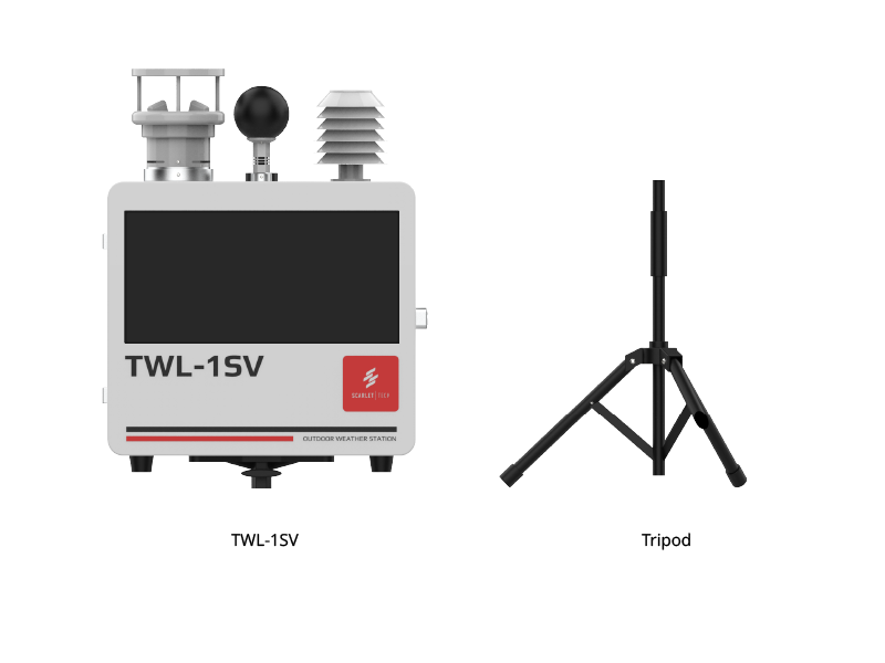 TWL-1SV Online Heat Stress Weather Station Package List