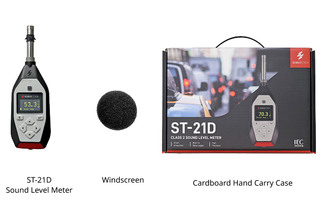 ST-21D Class 2 Sound Level Meter Package List