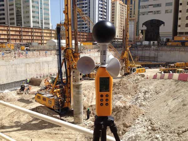TWL-1S heat stress meter usage at construction sites.