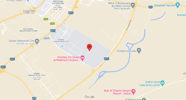 Dubai World Central on map