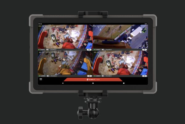 HerculesPro system capable to monitor 4 different crane camera simultaneously from the monitor.