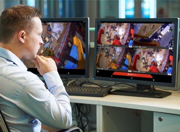 Remote monitoring of crane operation from the site office