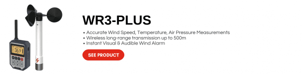 WR-3 Plus wireless wind speed meter
