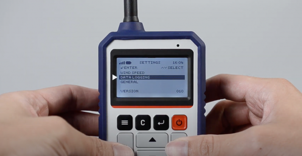 Enable data logging function. Go to “Data Logging” setting page.