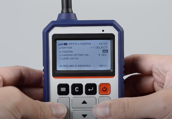 Turn ON “Logging” function and confirm.