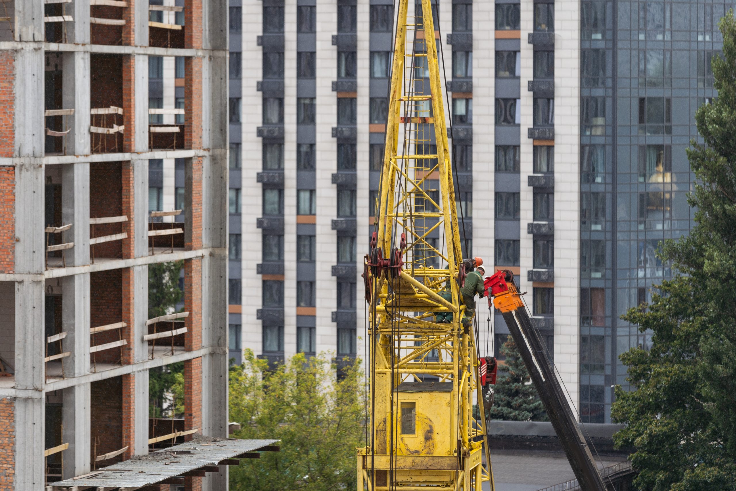 Construction of Apartment Buildings, Dense Urban Development